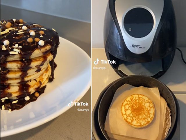 TikTok air fryer pancakes