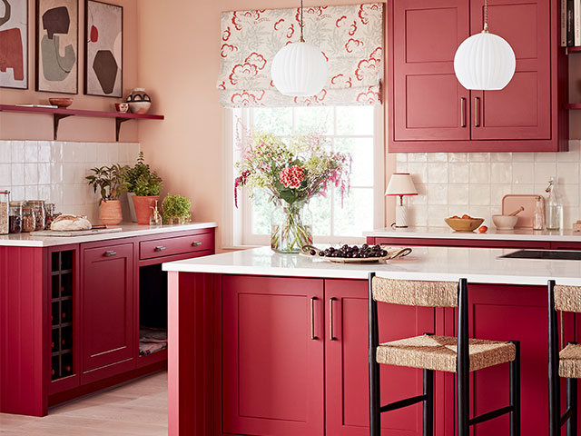 English Red is a bold new colourway for Kitchen Makers