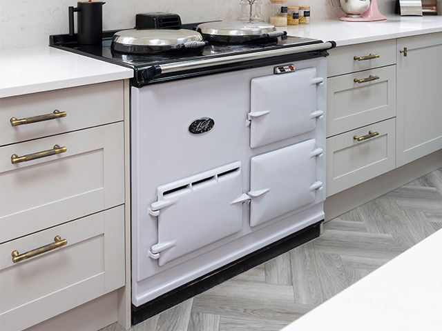 The family were keen to have an Aga in their new kitchen