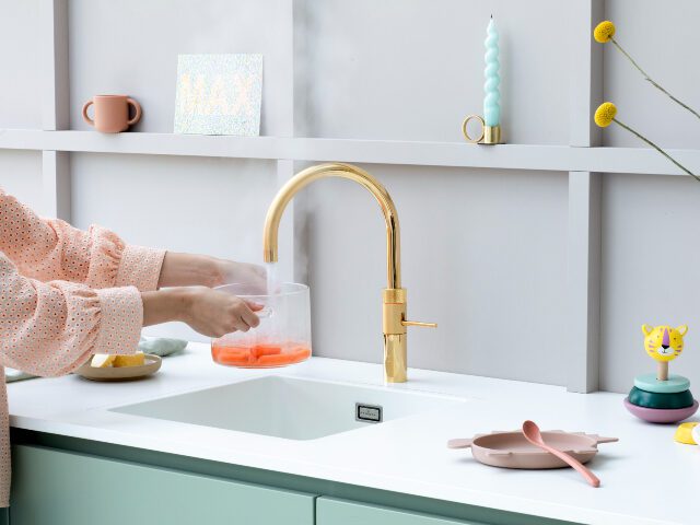 Quooker Fusion Round Gold tap collection