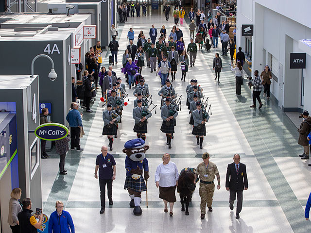 Bagpipes performed at Ideal Home Show