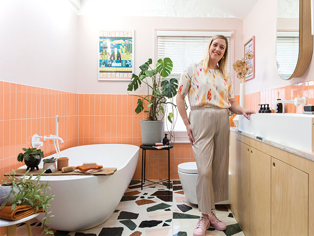 Bathroom makeover: Morocco meets Memphis in this colourful scheme
