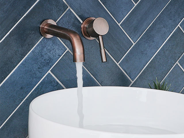 Wall-mounted taps give better flexibility for space