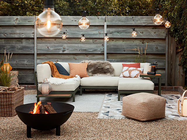 Add a firepit for al fresco living into the winter