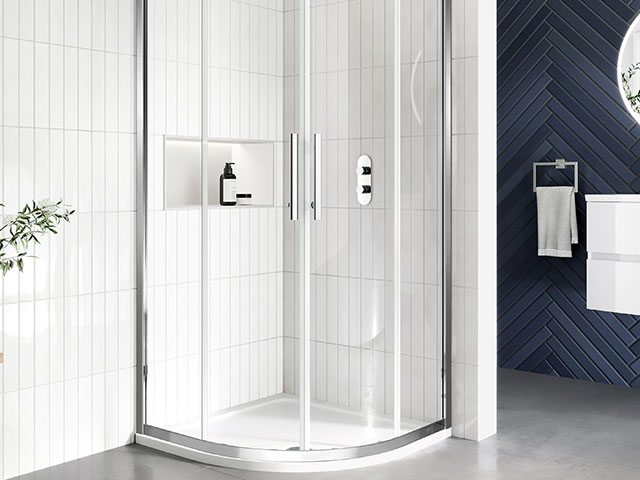 Try a corner shower for your showers and enclosures to make the most of your space