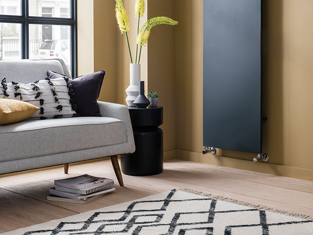 Try a chic block colour for a radiator