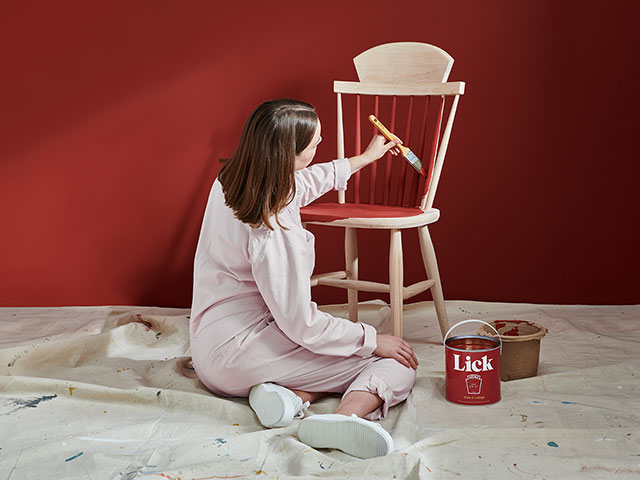 You can use the Lick & Heinz shade to paint your furnishings for a bold colour pop