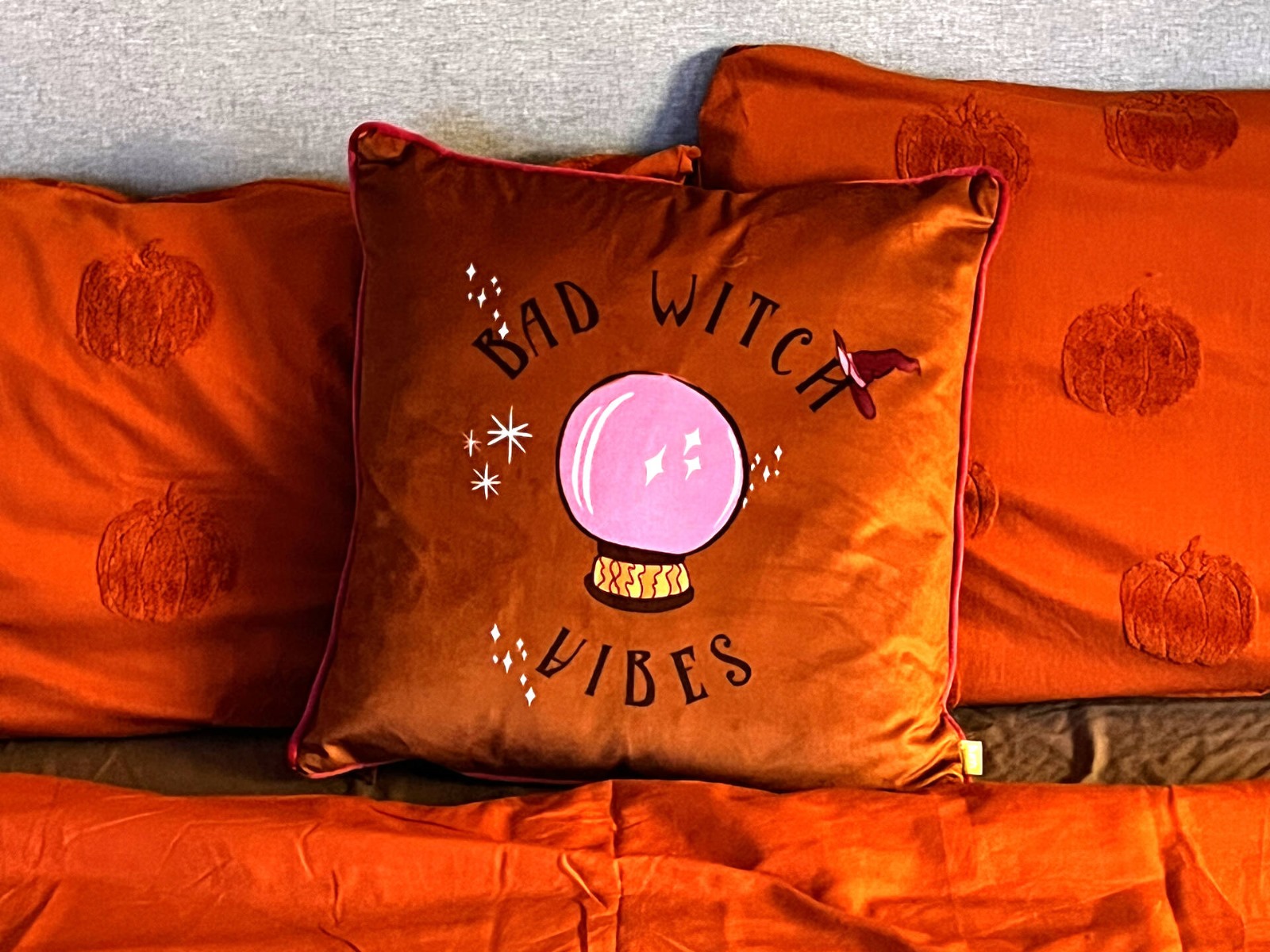 Bad Witch velvet cushion