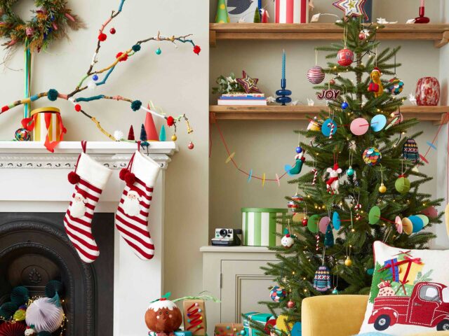 A joyful colourful Christmas is one of the hottest festive decoration trends for Christmas 2023