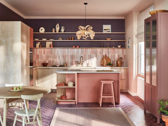Naked Kitchens-Harpley pink kitchen