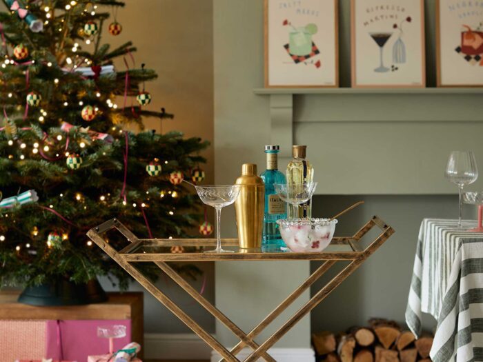 Add a drinks trolley to your festive hosting