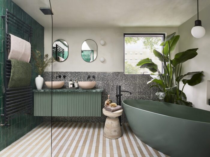 BC Designs green bathroom