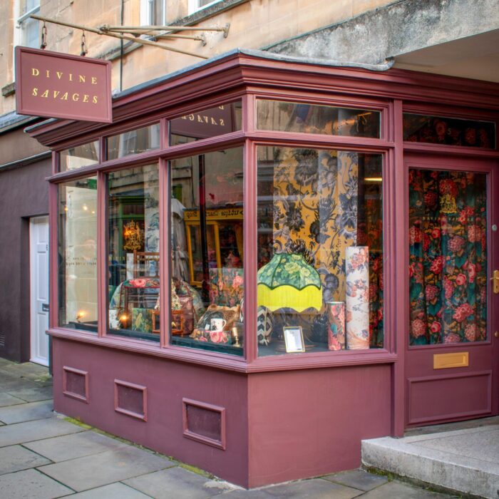 Divine Savages Flagship showroom Bath Spa shop front