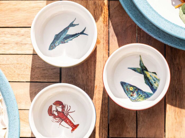 Bring a sea theme into your home with these illustrative plates from Dunelm