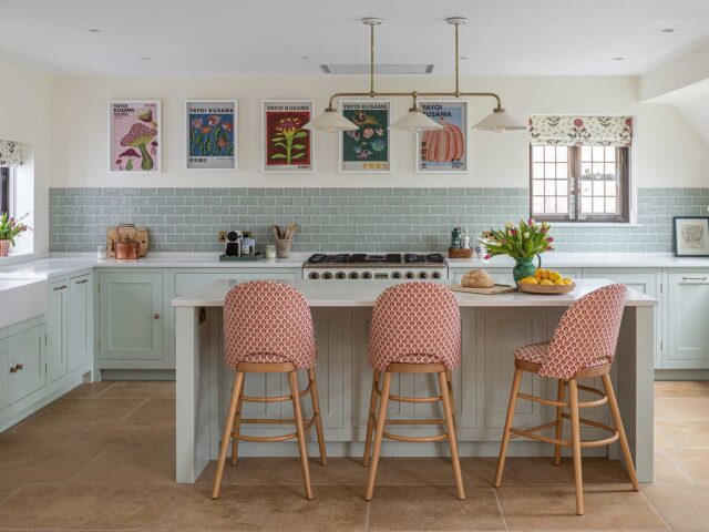 Blend your kitchen island in with your cabinetry colour scheme