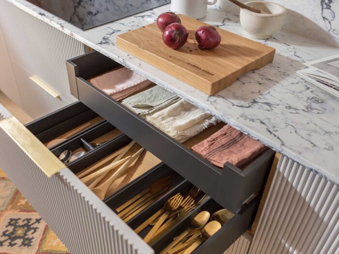 Get drawer organisers to keep to make sure everything has it's own place