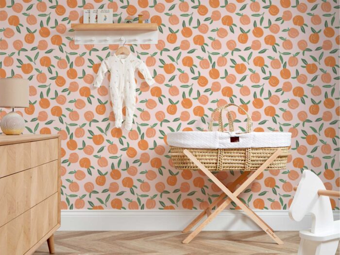 Go all out peaches for the baby's nursery