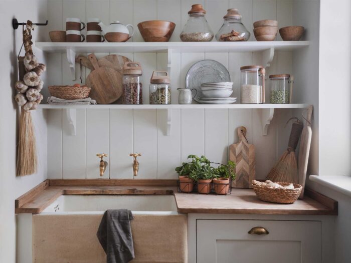 Kit out your pantry with organised storage to make it easy to see what you need to restock