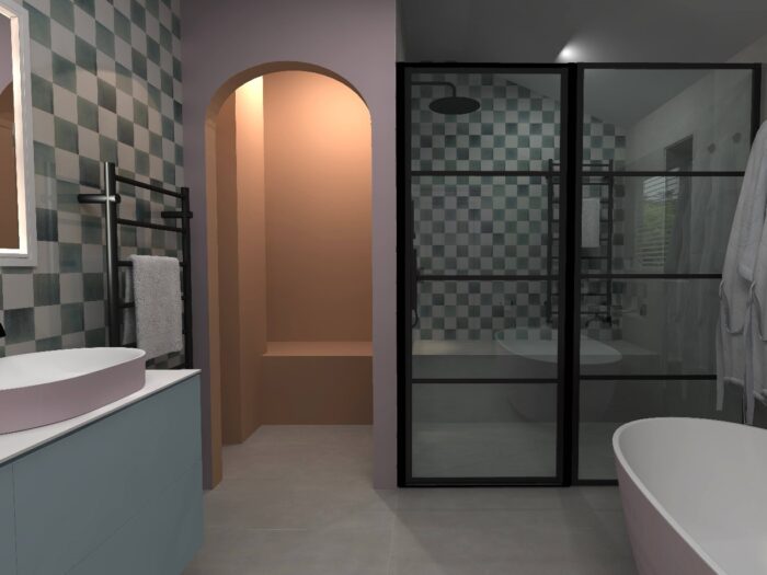 Ribble Valley Bathrooms pastel shades in bathroom