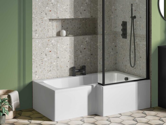 Try an angular tub in your bathroom