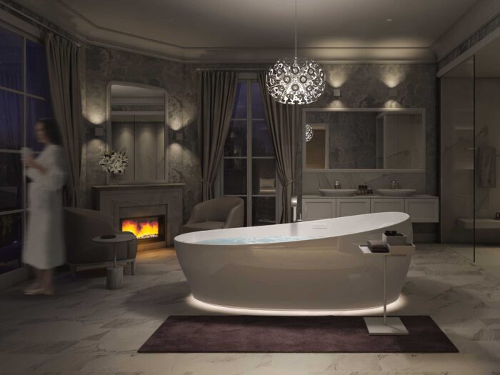 A spa like tub at home will make for many relaxed evenings