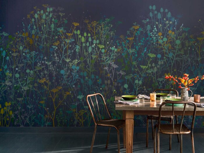 Bring the outdoors in with a chic indoor garden mural