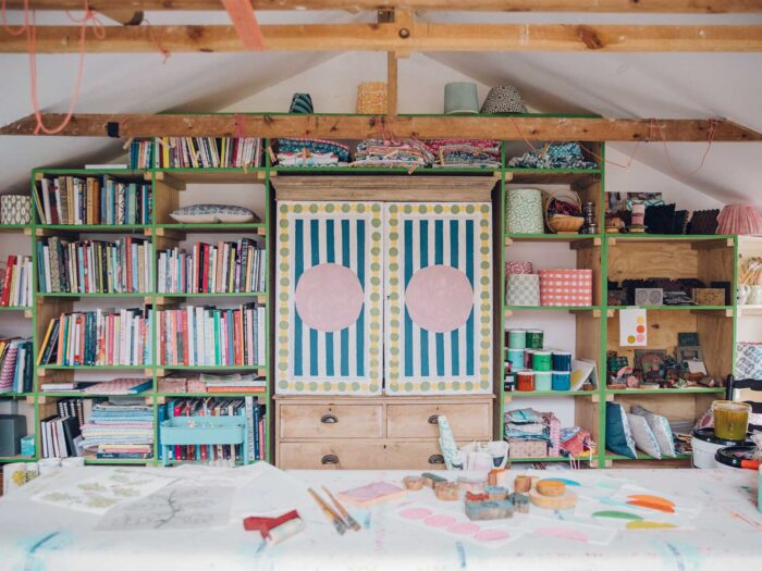 Creating a craft room in a garden room is a great space to unwind