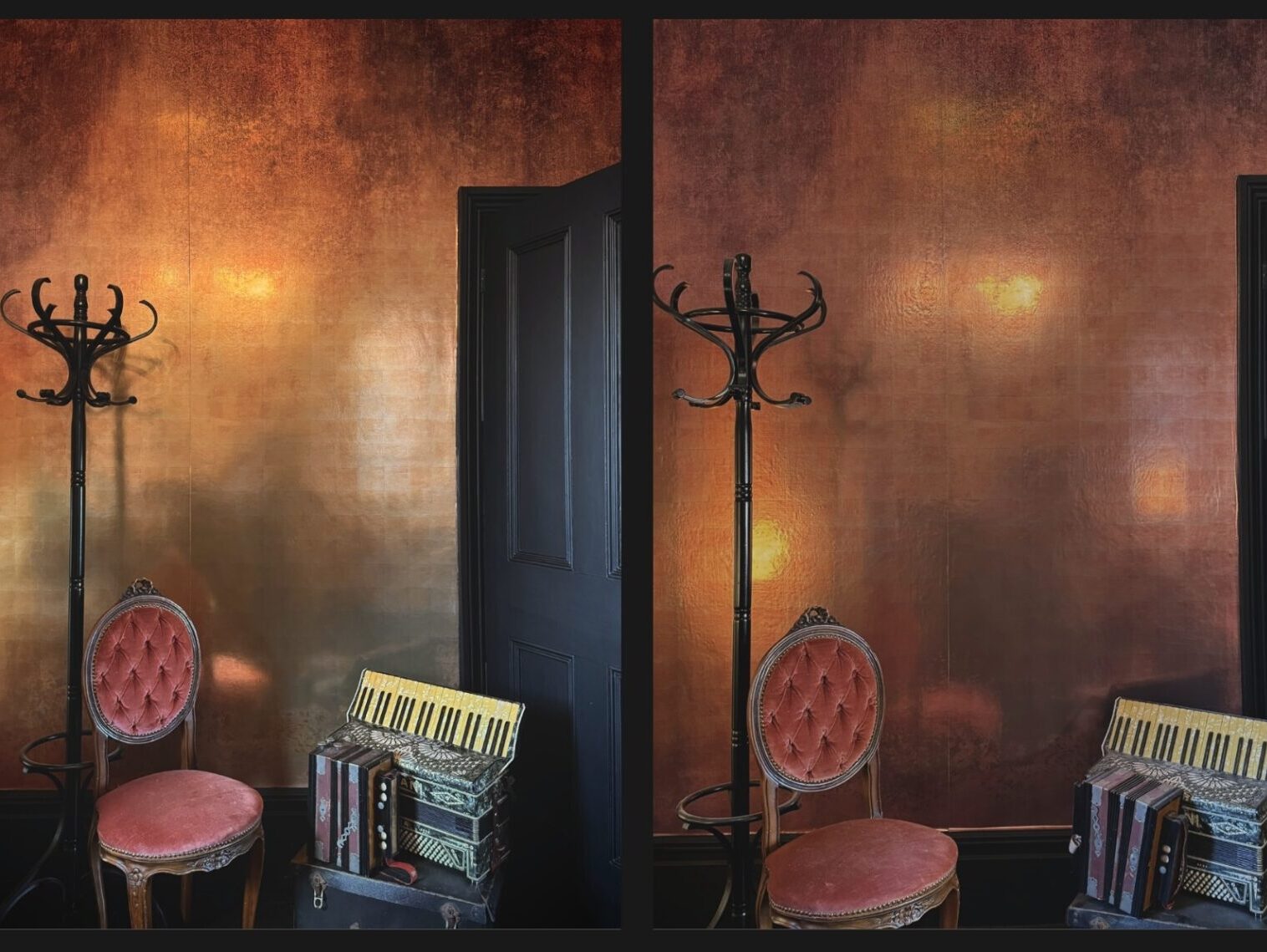 Faded Grandeur by Bland Designs in copper and gold