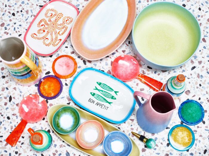 Colourful tableware is a fun way to have a spring refresh and bring your table to life