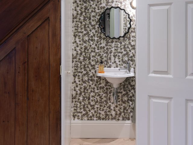 Downstairs toilet under the stairs