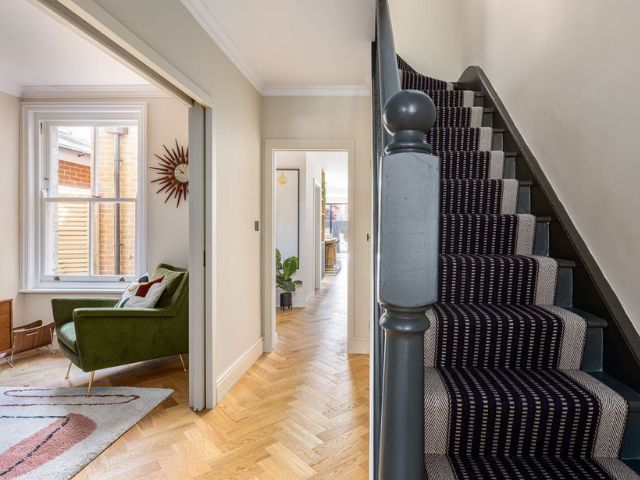 Hallway in a Victorian side return extension