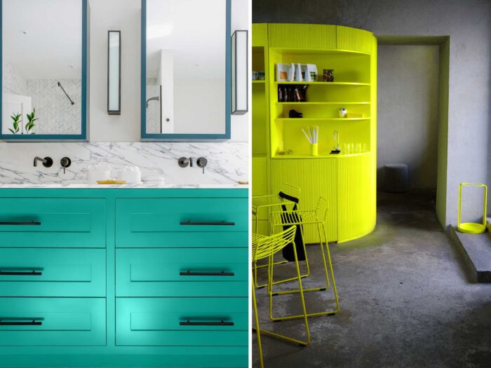Bring in bright paint colours as a fun spring refresh idea
