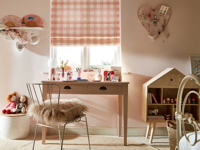 Gingham is the perfect print for a children's bedroom