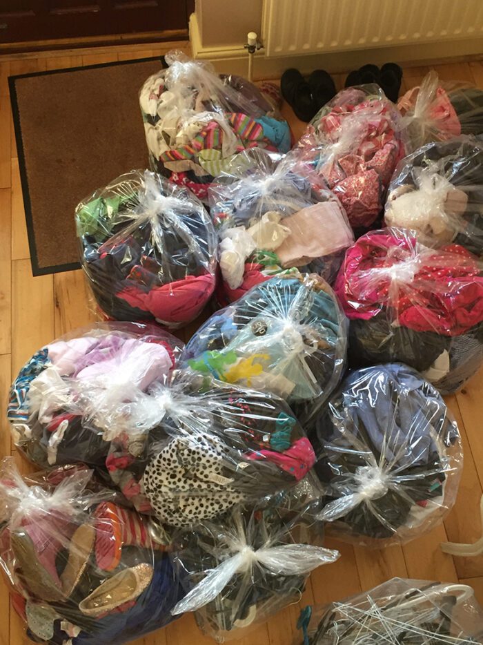 Decluttering and donating to charity can help to create a sense of calm in the home