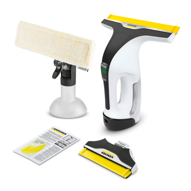 Karcher window vacuum on white background