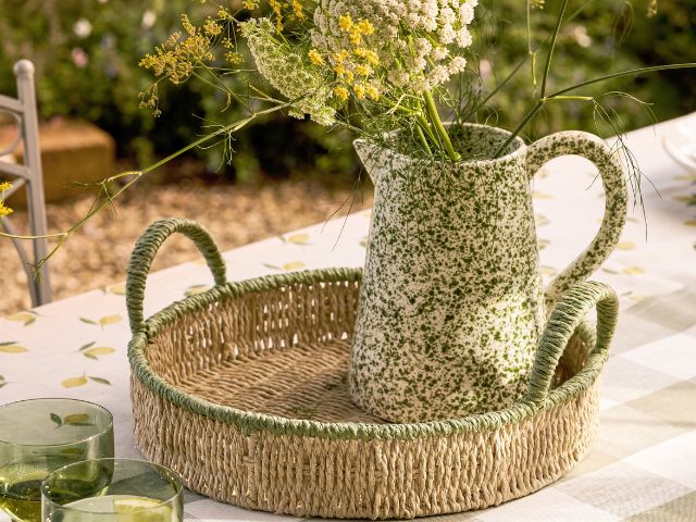 Speckled pastel jug by Sophie Allport