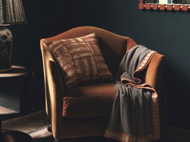 Leather armchair by OKA