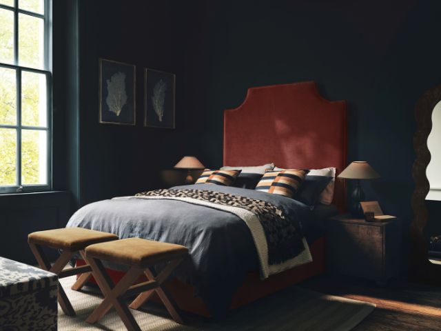 Moody bedroom by OKA
