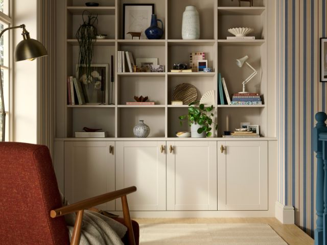 Fitted cupboards display by Sharps