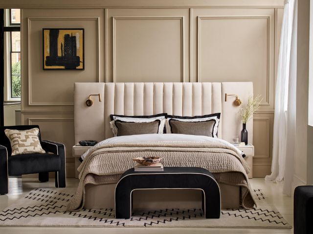 Monochrome bedroom by DFS