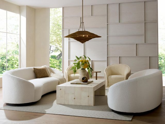 This living room screams quiet luxe. Image Credit: Arteriors
