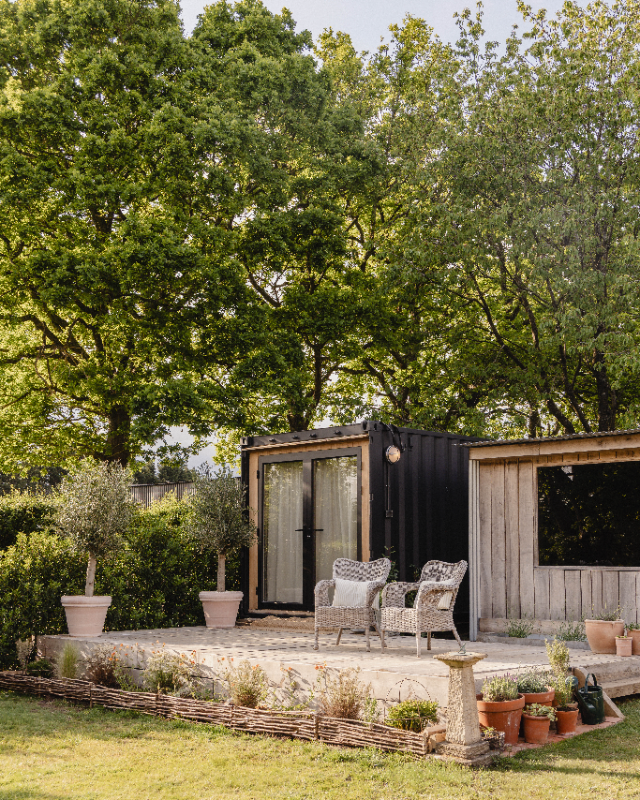 Shipping container garden office