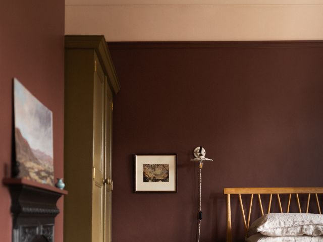 Chocolate brown bedroom