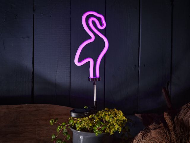 Flamingo neon light