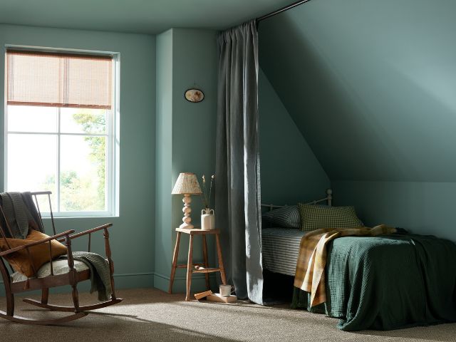 Colour drenching in a bedroom by Earthborn