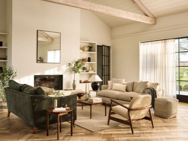 calming summer living room