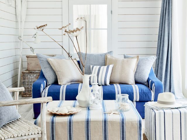 Coastal inspired living room
