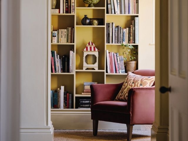 Cosy reading nook by OKA