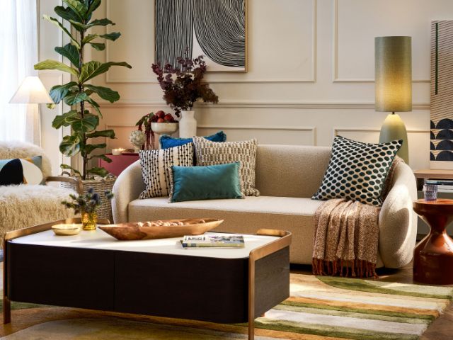 Glamorous living room by Wayfair