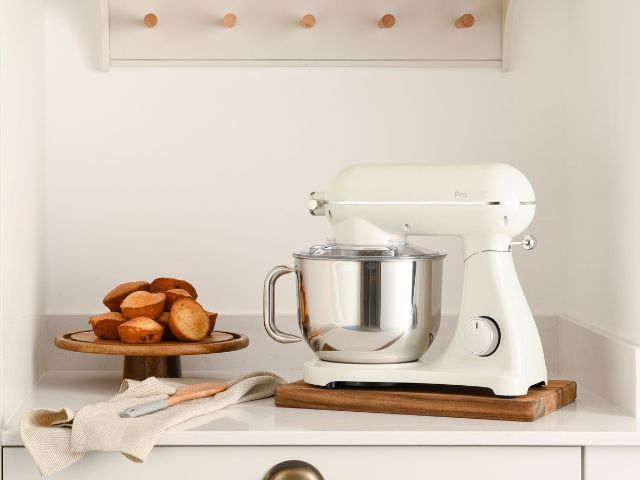 Retro mixer in a kitchen